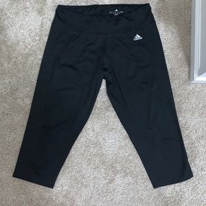 Black adidas crop leggings